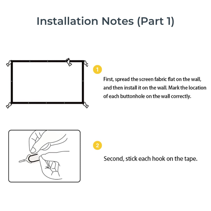 Vision Beam™ Max Portable Projection Screen